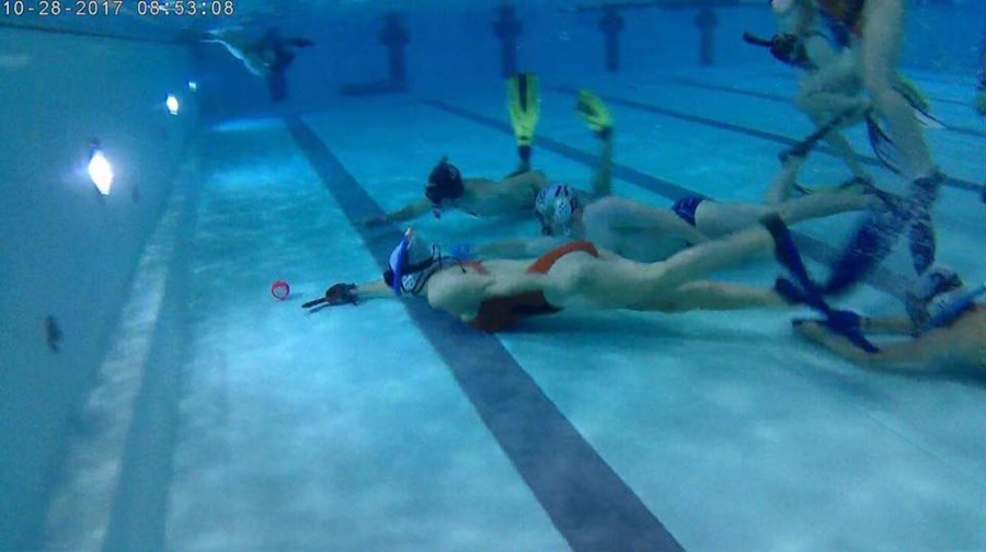 Hokej pod wodą Walenie Hydra w Michałkowicach X 2017